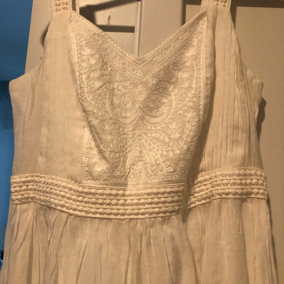 NWT Beautiful Ann Taylor Loft White Embroidery Sundress Sz 6 - Picture 5 of 10